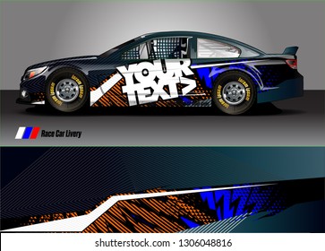 race car graphic background vector. abstract black blue lines vector with modern camouflage design concept  for truck and vehicles graphics vinyl wrap 
