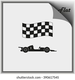 Race car icon.