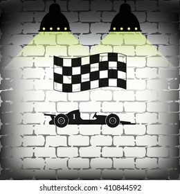 Race car icon.