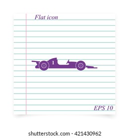 Race car icon.