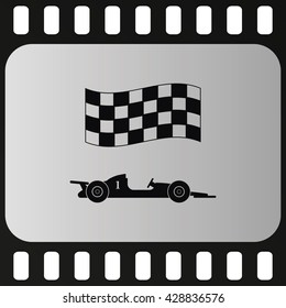 Race car icon.
