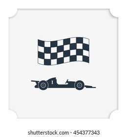 Race car icon.