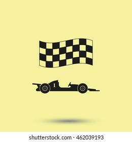 Race car icon.