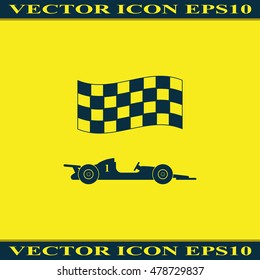 Race car icon.