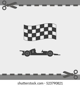 Race car icon.