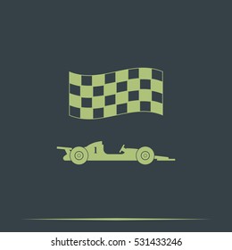 Race car icon.
