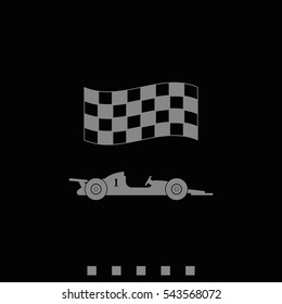 Race car icon.
