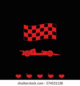 Race car icon.