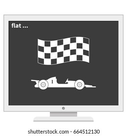 Race car icon.