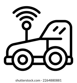 Race car icon outline vector. Radio control. Rc model
