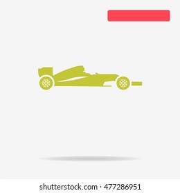 Race car icon. Vector concept illustration for design.