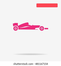 Race car icon. Vector concept illustration for design.