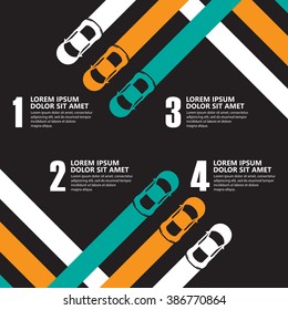 race car infographics