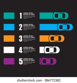 race car infographics