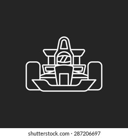 race car line icon
