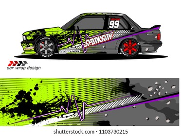 Race car livery graphic vector designs. abstract background for vehicle vinyl wrap