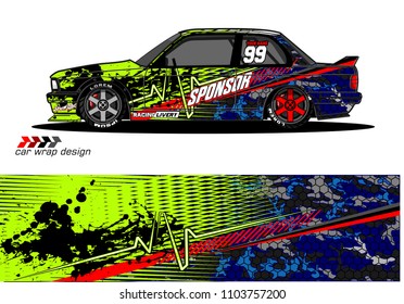 Race car livery graphic vector designs. abstract background for vehicle vinyl wrap