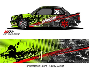 Race car livery graphic vector designs. abstract background for vehicle vinyl wrap