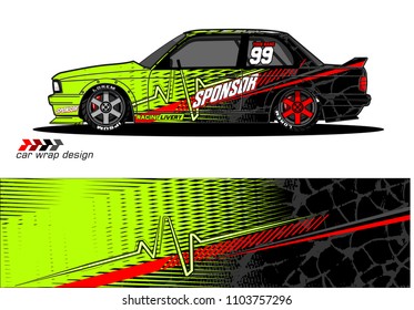 Race car livery graphic vector designs. abstract background for vehicle vinyl wrap