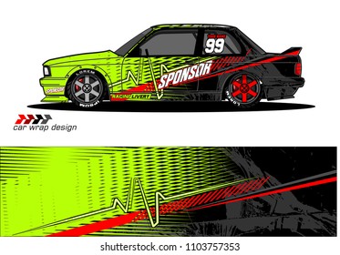 Race car livery graphic vector designs. abstract background for vehicle vinyl wrap