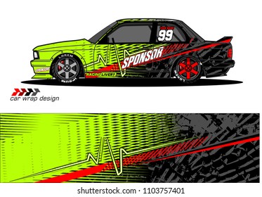 Race car livery graphic vector designs. abstract background for vehicle vinyl wrap