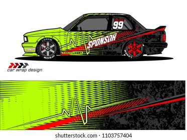 Race car livery graphic vector designs. abstract background for vehicle vinyl wrap