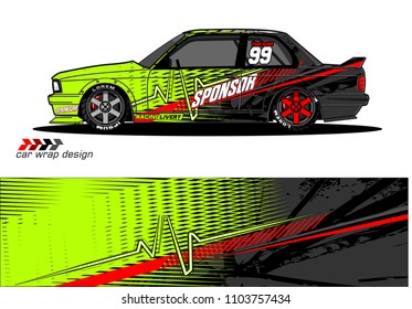 Race car livery graphic vector designs. abstract background for vehicle vinyl wrap