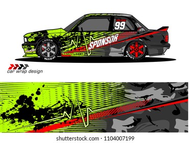 Race car livery graphic vector designs. abstract background for vehicle vinyl wrap