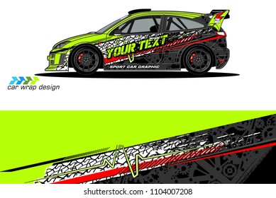Race car livery graphic vector designs. abstract background for vehicle vinyl wrap
