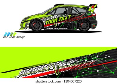 Race car livery graphic vector designs. abstract background for vehicle vinyl wrap