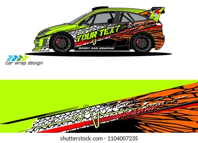 Race car livery graphic vector designs. abstract background for vehicle vinyl wrap