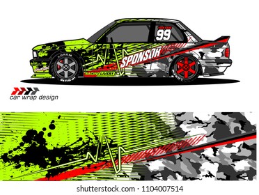 Race car livery graphic vector designs. abstract background for vehicle vinyl wrap