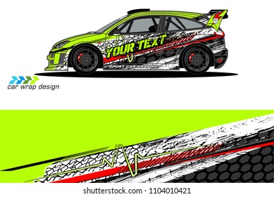 Race car livery graphic vector designs. abstract background for vehicle vinyl wrap
