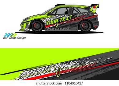 Race car livery graphic vector designs. abstract background for vehicle vinyl wrap