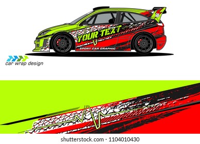 Race car livery graphic vector designs. abstract background for vehicle vinyl wrap