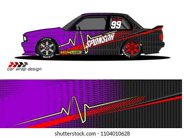 Race car livery graphic vector designs. abstract background for vehicle vinyl wrap