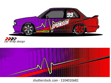 Race car livery graphic vector designs. abstract background for vehicle vinyl wrap