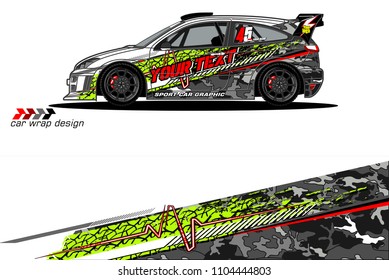 Race car livery graphic vector designs. abstract background for vehicle vinyl wrap
