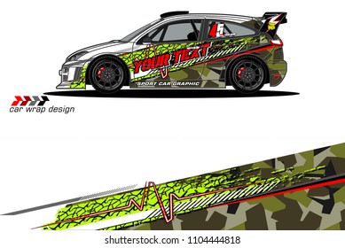 Race car livery graphic vector designs. abstract background for vehicle vinyl wrap