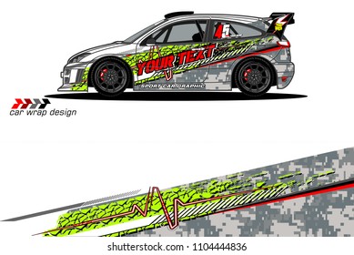 Race car livery graphic vector designs. abstract background for vehicle vinyl wrap