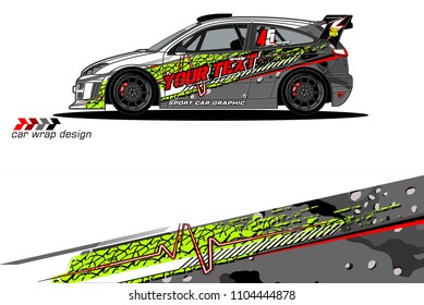 Race car livery graphic vector designs. abstract background for vehicle vinyl wrap