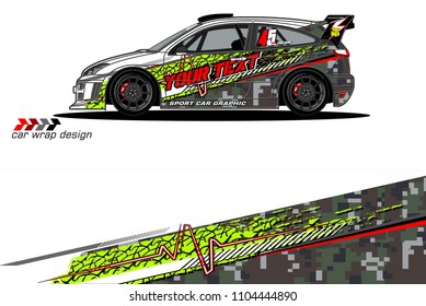 Race car livery graphic vector designs. abstract background for vehicle vinyl wrap