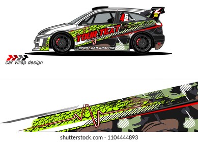 Race car livery graphic vector designs. abstract background for vehicle vinyl wrap