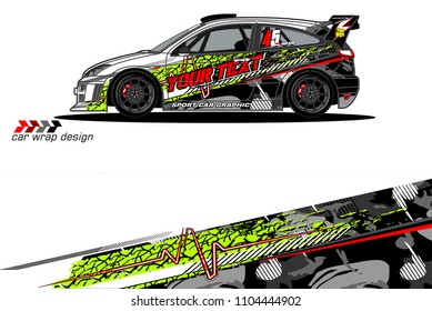 Race car livery graphic vector designs. abstract background for vehicle vinyl wrap