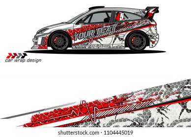 Race car livery graphic vector designs. abstract background for vehicle vinyl wrap