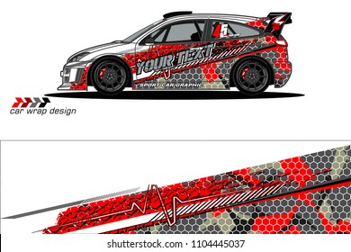 Race car livery graphic vector designs. abstract background for vehicle vinyl wrap
