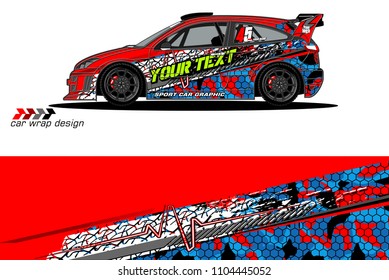 Race car livery graphic vector designs. abstract background for vehicle vinyl wrap
