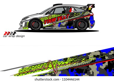 Race car livery graphic vector designs. abstract background for vehicle vinyl wrap