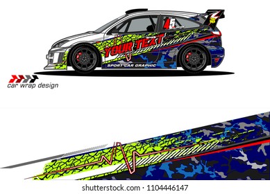 Race car livery graphic vector designs. abstract background for vehicle vinyl wrap