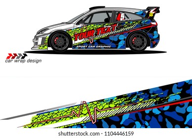 Race car livery graphic vector designs. abstract background for vehicle vinyl wrap